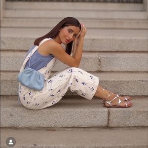 ISO ZARA FLORAL PRINT OVERALLS